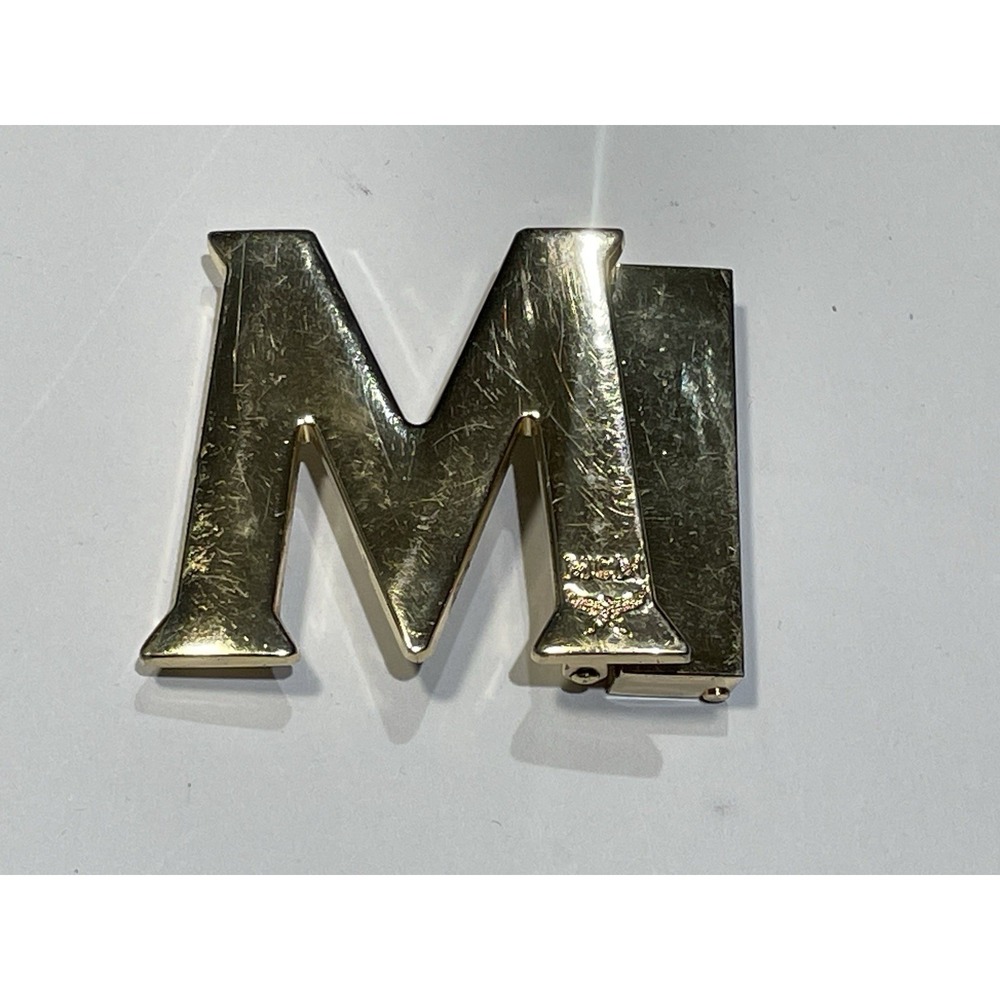 MCM Gold M Logo Belt Buckle Replacement Only Detachable Clamping